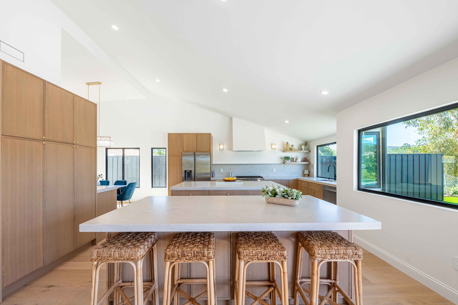 White-oak custom kitchen remodel by Ivy Builders